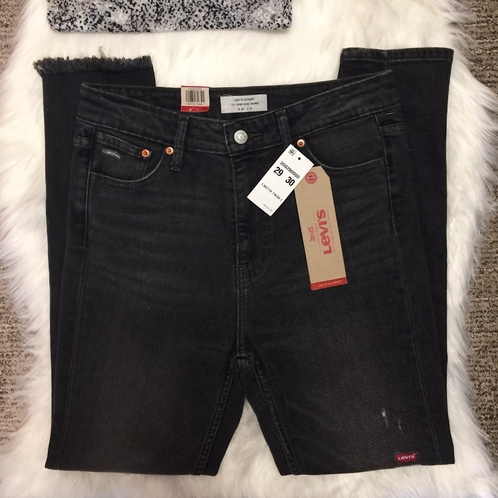 Levi' s black denim skinny jeans